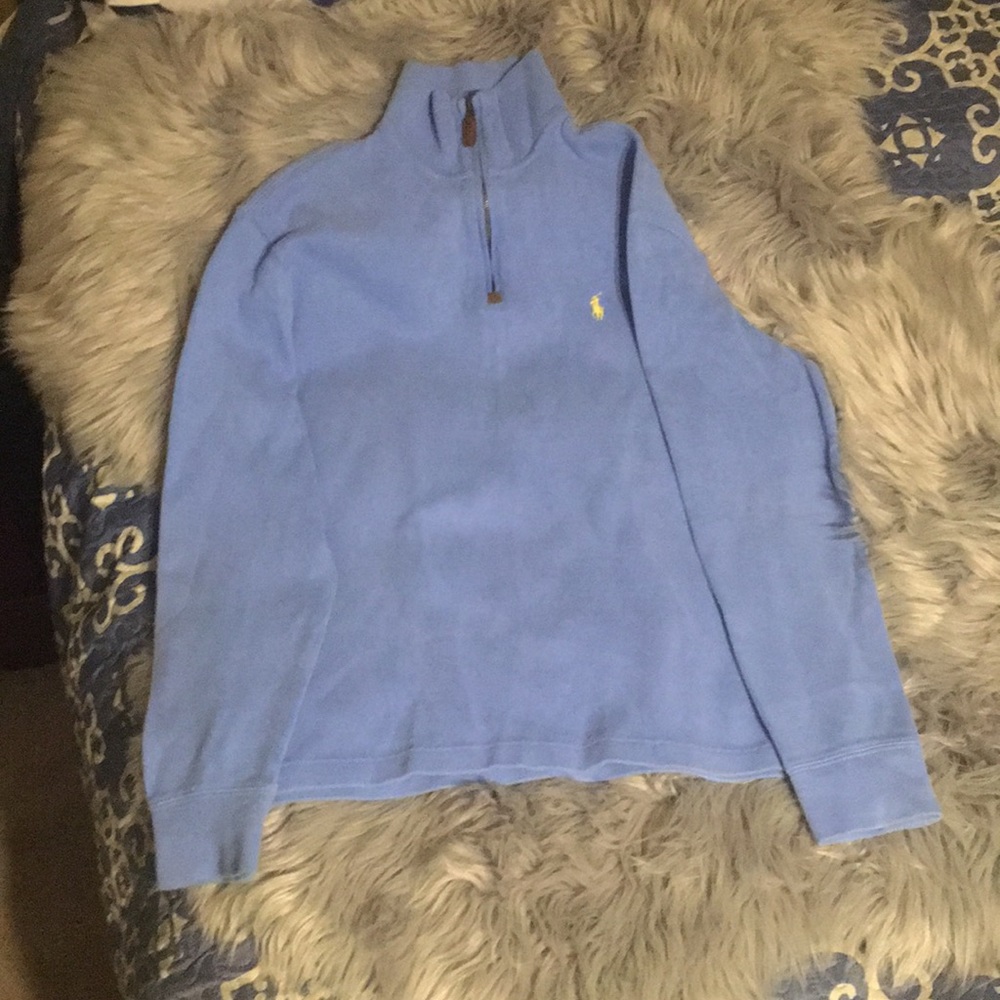 Light blue polo pullover sweater size adult small